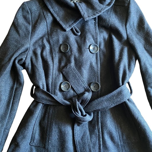 Last Kiss Dark Gray Peacoat Small - Picture 2 of 10
